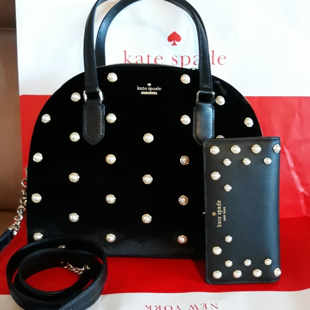 Kate Spade purse LARGE bag crossbody w/ wallet set